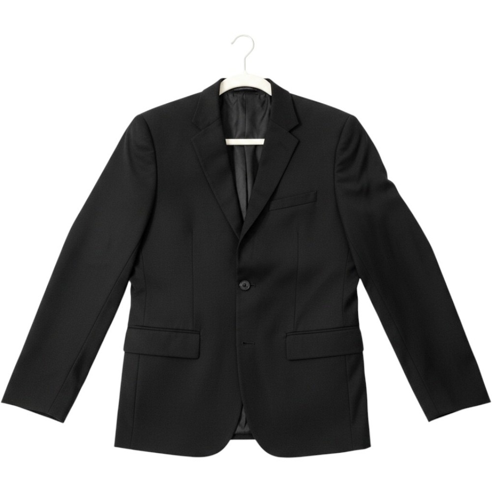 H&M Mens Skinny Fit Suit Jacket Blazer Black 36R 0713995 2